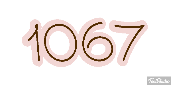 1067 Text effect