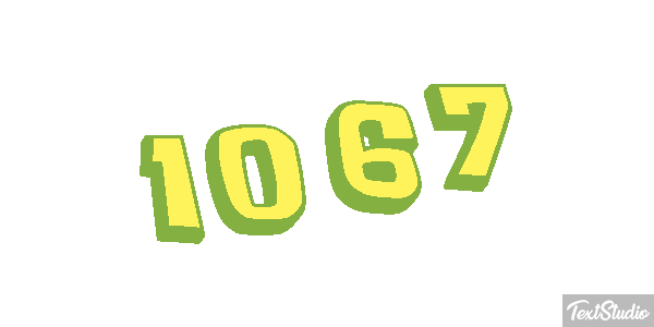 1067 Text effect