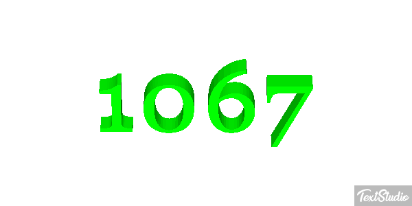 1067 Text effect