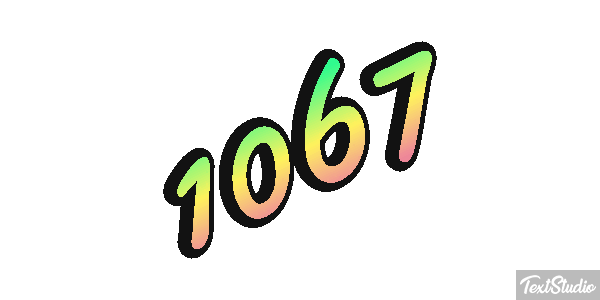1067 Text effect