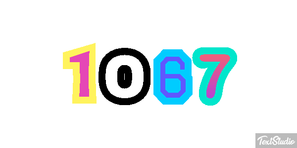 1067 Text effect