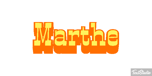 Marthe テキスト効果