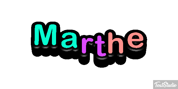 Marthe テキスト効果