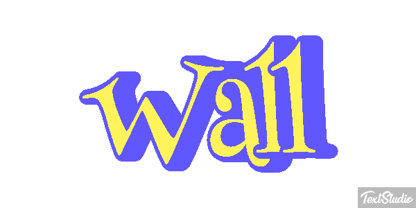 Wall Effet de texte