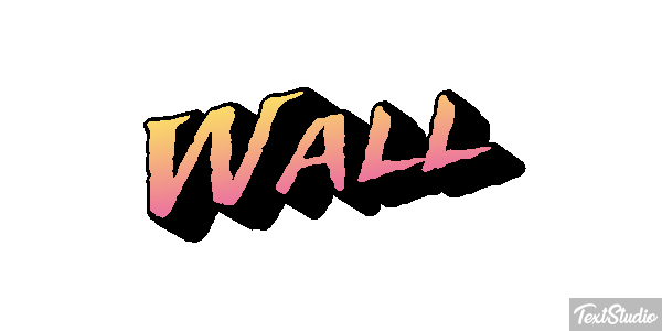 Wall Effet de texte
