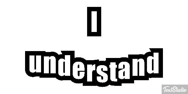 I understand Efekt tekstowy