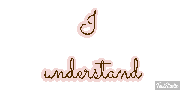 I understand Efekt tekstowy