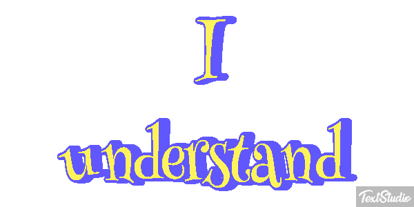 I understand Efekt tekstowy