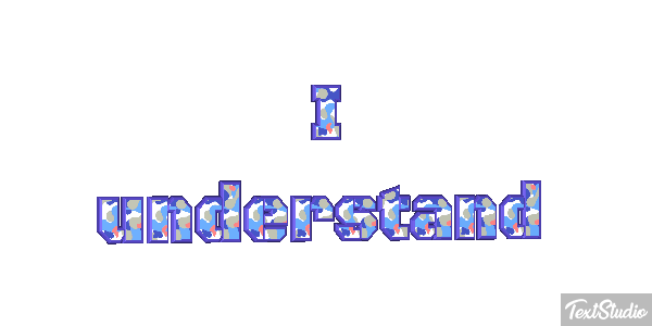 I understand Efekt tekstowy