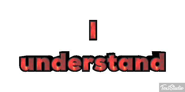 I understand Efekt tekstowy