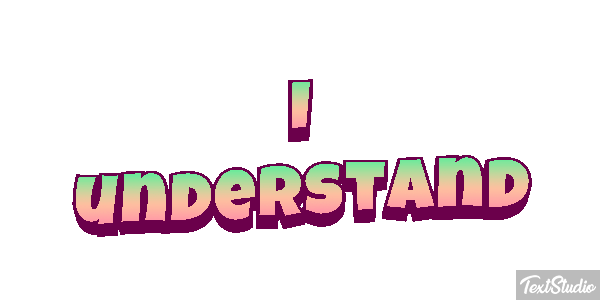 I understand Efekt tekstowy