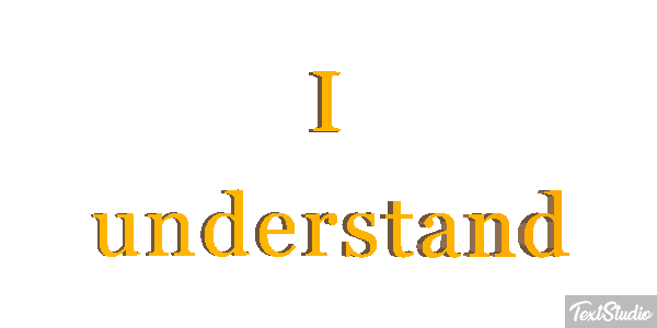 I understand Efekt tekstowy