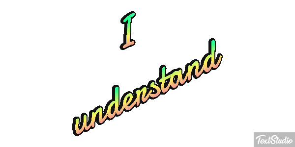 I understand Efekt tekstowy