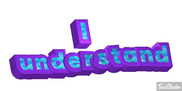 I understand Efekt tekstowy