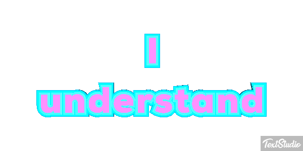 I understand Efekt tekstowy
