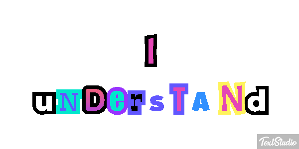 I understand Efekt tekstowy