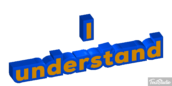 I understand Efekt tekstowy
