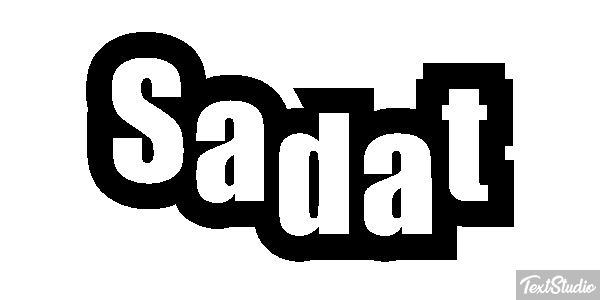 Sadat Tekst effect