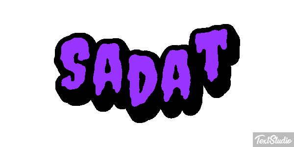 Sadat Tekst effect