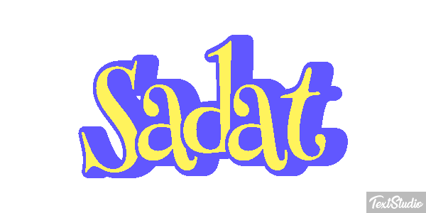 Sadat Tekst effect