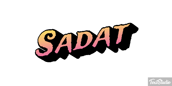 Sadat Tekst effect
