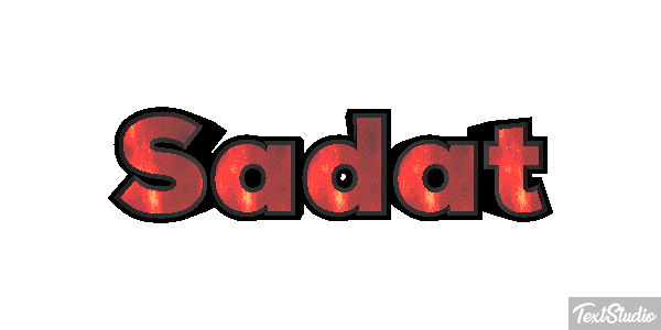 Sadat Tekst effect