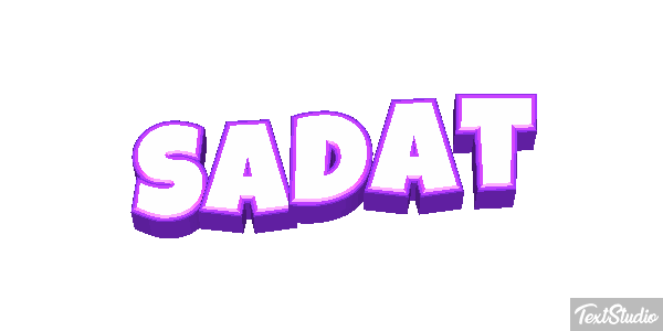 Sadat Tekst effect