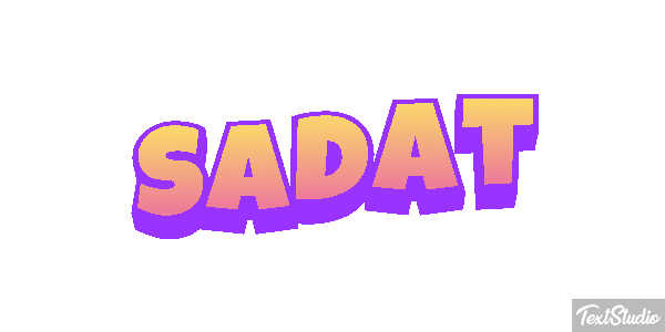Sadat Tekst effect