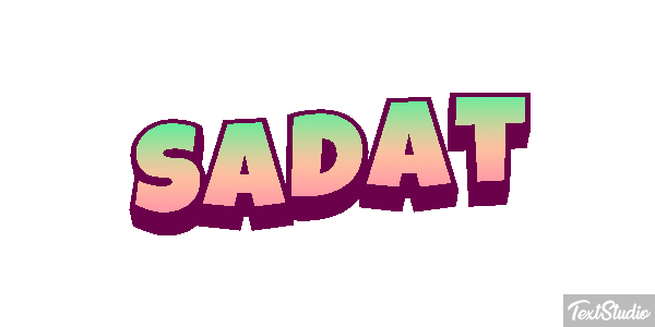 Sadat Tekst effect