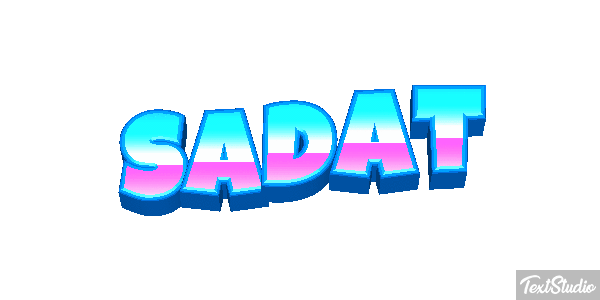 Sadat Tekst effect