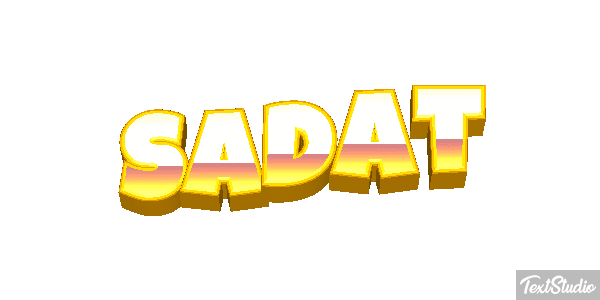 Sadat Tekst effect