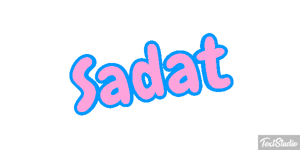 Sadat Tekst effect