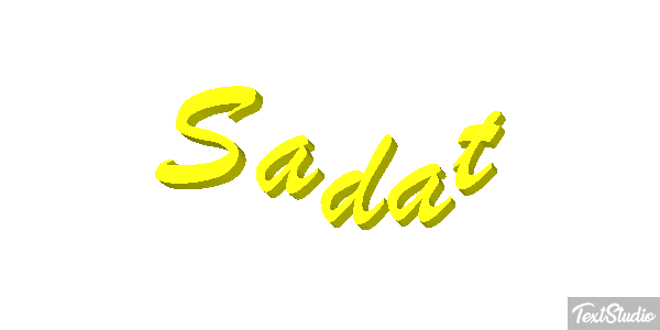 Sadat Tekst effect