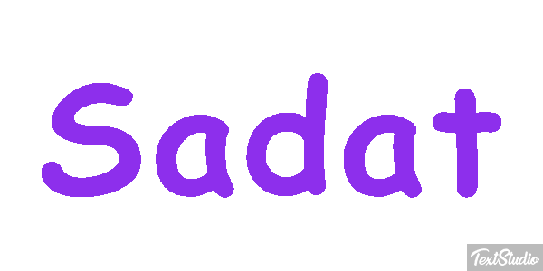 Sadat Tekst effect