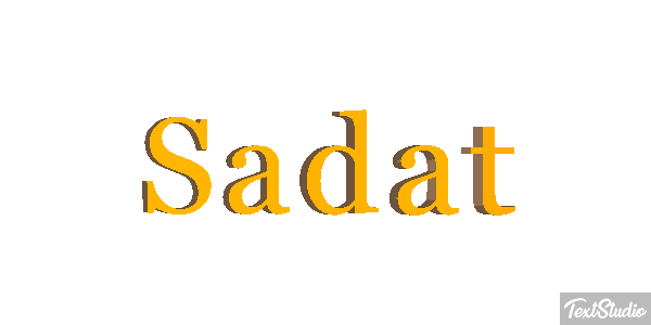 Sadat Tekst effect