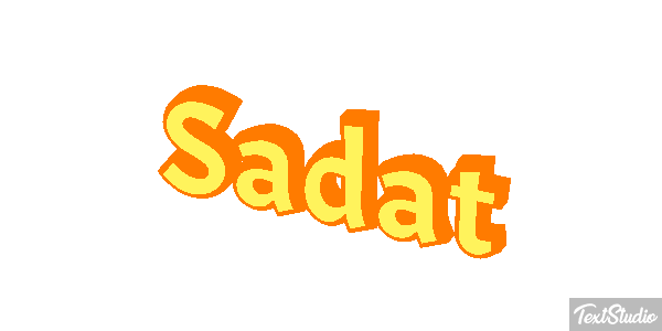 Sadat Tekst effect
