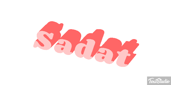 Sadat Tekst effect