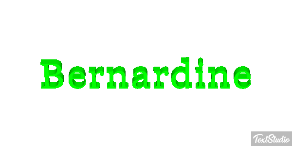 Bernardine Text effect