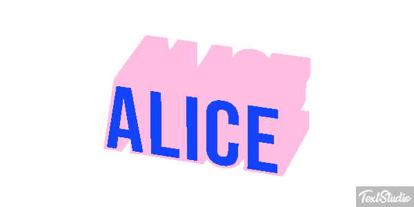 Alice Effetto testo
