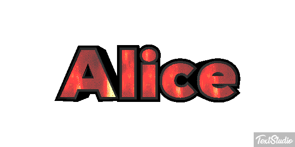 Alice Effetto testo