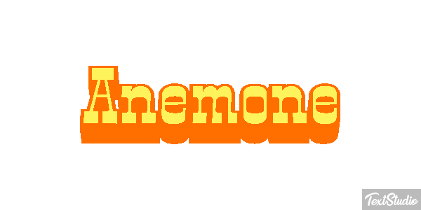 Anémone Effet de texte