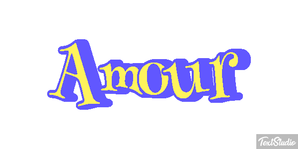 Amour Effet de texte