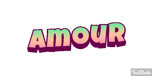 Amour Effet de texte