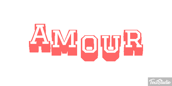 Amour Effet de texte