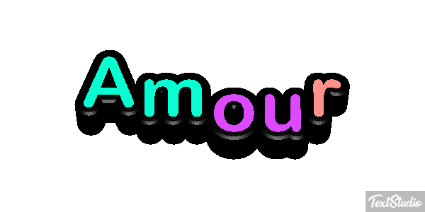 Amour Effet de texte