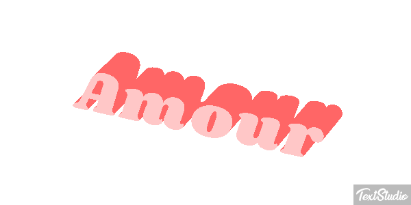 Amour Effet de texte