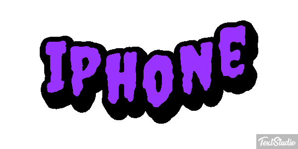IPhone Text effect