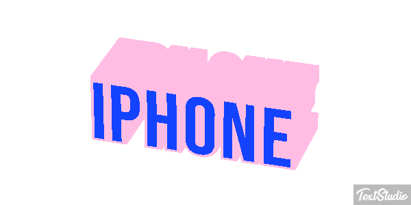 IPhone Text effect