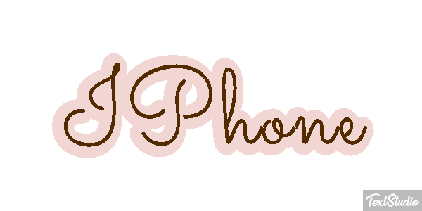 IPhone Text effect