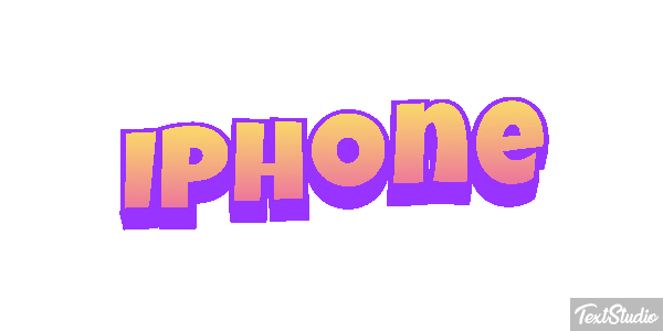 IPhone Text effect